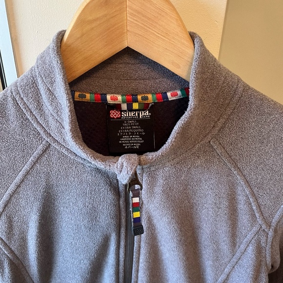 Sherpa Fleece Jacket - Grey - Picture 9 of 9